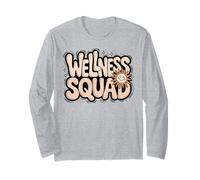 Happy Wellness Squad Fitness OT Nurse Camp PTA P.E Gym Tribe Long Sleeve T-Shirt