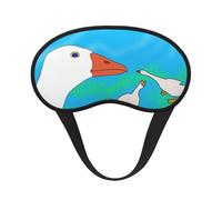 Happy White Goose Blackout Sleep Mask with Elastic Band Design Fits All Head Shapes Ideal for Travel Office and Shift Work