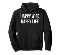 HAPPY WIFE HAPPY LIFE Pullover Hoodie