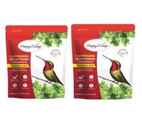 Happy Wings Hummingbird Nectar Powder Concentrate Combo, 2 lb (32 Ounce) - 2 Pack I Natural Red