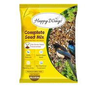 Happy Wings NO GROW Complete Seed Mix Bird Food for Wild Birds - Highly Nutritious Bird Feed - (1.8 Kg)