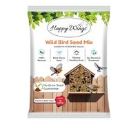 Happy Wings NO GROW Seed Mix Bird Food for Wild Birds - Highly Nutritious Bird Feed - (1.8 Kg)