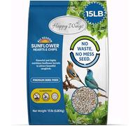 Happy Wings - Sunflower Hearts & Chips 20 Pound, No Dirt, No Waste, Seed Free Formula, Great for Wild Birds