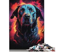Happy Wolf Jigsaw Puzzles 500 Wooden Puzzles Gifts for Adults And Gifts Puzzle Family Game Toys 500pcs (52x38cm)