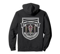 Happy Women's Day - Classic Badge & Crest Style Pullover Hoodie