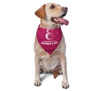 Happy Women'S Day Embrace Equity 2025 Dog Bandanas Triangle Bibs Pet Scarf For Small Medium Large Dogs And Cat