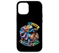 Happy Wonderful Moment To Live a Colorful Life Matching Team Case for iPhone 12/12 Pro
