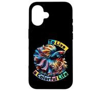 Happy Wonderful Moment To Live a Colorful Life Matching Team Case for iPhone 16