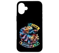 Happy Wonderful Moment To Live a Colorful Life Matching Team Case for iPhone 16 Plus