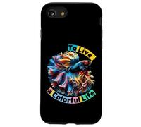 Happy Wonderful Moment To Live a Colorful Life Matching Team Case for iPhone SE (2020) / 7 / 8