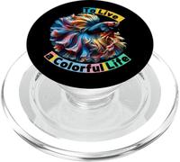 Happy Wonderful Moment To Live a Colorful Life Matching Team PopSockets PopGrip for MagSafe