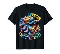 Happy Wonderful Moment To Live a Colorful Life Matching Team T-Shirt