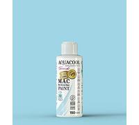 Happy Woody AquaCool Multi Surface, Acrylic, Chalk, Matt, Quick Dry Paint/For Interior and Exterior Use on Furniture, Wood, Plastic, Glass, Ceramic, Stone (150 ml, Aqua Blue 702)