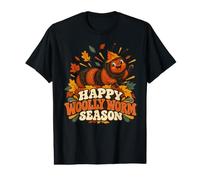 Happy Woolly Worm Season Cute Fall Celebration Value Graphic T-Shirt