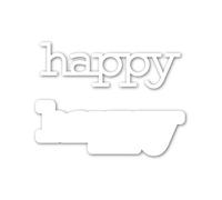 Happy Words with Shadow Greetings Die-Cuts Metal Cutting Dies for Card Making Scrapbooking Stencil Embossing Crafts DIY Home Decoration Album Paper Card Gift Cards Decoration