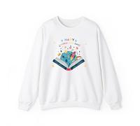 Happy world Book day Jumper, Book day fun, Bookaholic Top, Celebrate book day unisex Sweatshirt for adults and kids White