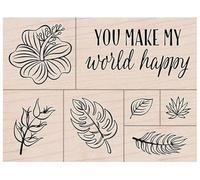 Happy World Maker Woodblock Stamp by Hero Arts