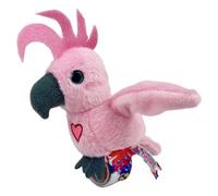 Happy Yappers Cockatoo Interactive Plush Bird - Talking Toy with Wing Flapping, Repeating Toy that Mimics Words & Sings - USB Rechargeable for Kids Play & Sensory Fun, Kakadu