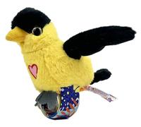Happy Yappers Oriole Interactive Plush Bird - Talking Toy with Wing Flapping, Repeating Toy that Mimics Words & Sings - USB Rechargeable for Kids Play & Sensory Fun, Pirole