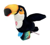 Happy Yappers Toucan Interactive Plush Bird - Talking Toy with Wing Flapping, Repeating Toy that Mimics Words & Sings - USB Rechargeable for Kids Play & Sensory Fun, Tucan