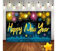 Happy Year Party Background Cheers The Custom Birthday Backdrop 12 O 'Clock Countdown Photography Backdrops for Festivals Photo Decoration