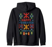 Happy Yennayer Amazigh Symbols Berber New Year Zip Hoodie