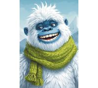 Happy Yeti Dot Grid Notebook: 200-Page Dotted Journal | 6x9 in | Fun Winter Design for Kids, Teens, and Creatives