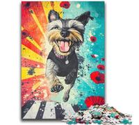 Happy Yorkshire Terrier 2000 Piece Jigsaw Puzzles for Adults Gifts,Educational Games Home Decoration Deal As Gifts for The Whole Family (70X100cm)