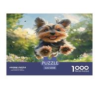 Happy Yorkshire Terrier Firm Structure Pieces Perfect for Enhancing Problem Solving Skills And Enjoying Leisure Time 52x38cm/1000pcs