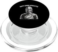 Happy Zombie Apocalypse Mummy Horror Design PopSockets PopGrip for MagSafe
