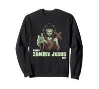 Happy Zombie Jesus Religious Easter Day Celebration Funny Sweatshirt
