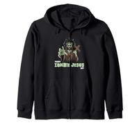 Happy Zombie Jesus Religious Easter Day Celebration Funny Zip Hoodie