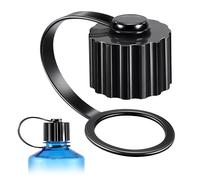 HappyAlley 1 Pack Water Bottle Replacement Cap, Compatible with Nalgene 38mm Diameter Water Bottle, Narrow Mouth Loop Top Lid, BPA Free (Black)