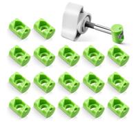 HappyAlley 18 Pack Lid Fastener Barrel Nut Compatible with Fluval FX6 FX5 FX4 FX2 Canister Filter, Aquarium Filter Lid Fastener Replacement Part, Lock Nut Clamp Accessories (Barrels Only) (Green)