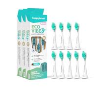 happybrush® Sustainable Replacement Toothbrush Heads for Electric Sonic Toothbrush Eco VIBE 3 White/Mint Soft Pack of 3