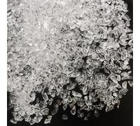 HappyFiller 1.2 LB Crystal Crushed Glass Sand Broken Glass Pieces Crush Terrarium Stones for Resin Arts,Fire Pit,Nail Art,Crafts,Succulent Plant Soil Cover,Clear Vase Filler,Candle Holder Decor
