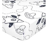 HappyFriday Fitted sheet MR Fox Multicolor 90 x 200 x 32 cm
