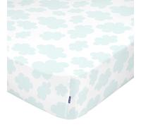 HappyFriday Fitted sheet MR Fox White 70 x 140 x 14 cm Clouds