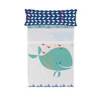 HappyFriday Moshi Moshi Whale Bedding Set Multicolor 105 Bed 2 Pieces