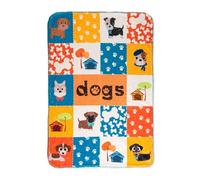 HappyFriday Mr Fox Dogs Blanket Multicolor Microfiber 110 x 140 cm (Dog)