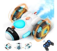 HappyGoLucky Kids Toys for 3-12 Year Old Boys Gifts, 2 Speed Rocket Remote Control Cars Toys with Flashing Lights Music Tail Spray, Boys Toys Age 3 4 5 6 7 Gifts Presents for 4-8 Year Old Boys Gifts