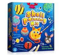 HappyGoLucky Shell Painting Kit- Early Christmas Presents, Arts and Craftsfor Kids Ages 6-12 Year Old Girl Gifts Girls Birthday Presents Girls Toys Age 6-12