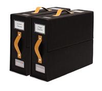 HappyHedz Bed Sheet Organizer (2-Pack, Black)