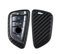 Happyit Carbon Fiber Pattern Soft Silicone Car Key Cover Cases for bmw 2 3 5 7 Series 6GT X1 X3 X5 X6 F45 F46 G20 G30 G32 F48 3 4 Buttons Black