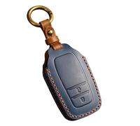 Happyit Leather Remote Key Shell Case Cover for Toyota Sienna Senna RAV4 Venza Mirai Hybrid Vehicles Alphard Previa Voxy Vellfire Noah 2/3 Buttons (Blue+2B)