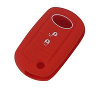 Happyit Silicone Car Key Case Cover for LAND ROVER Range Rover Sport LR3 Discovery 3 Button Folding Flip Remote (Red)