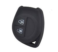 Happyit Silicone Car Key Case Cover for Opel Vauxhall Agila for Fiat Sedici for Suzuki Jimny 2 Buttons Black
