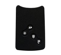 Happyit Silicone Car Key Cover Case for Renault Clio Scenic Megane Duster Sandero Captur Twingo koleos 4 Buttons Remote Control (Black)