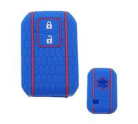 Happyit Silicone Car Key Cover Cases for Suzuki Swift Sport Ertiga XL7 Accurate Wagon R Ignis 2 Buttons Keyless Remote Control Accessories (Blue)