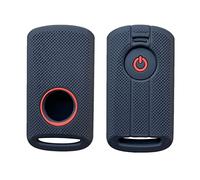 Happyit Silicone Car Motorcycle Key Cover Cases for Yamaha X-max 125 250 309 300 400 Aerox Nvx155 Qbix Jauns (1 Button Black)